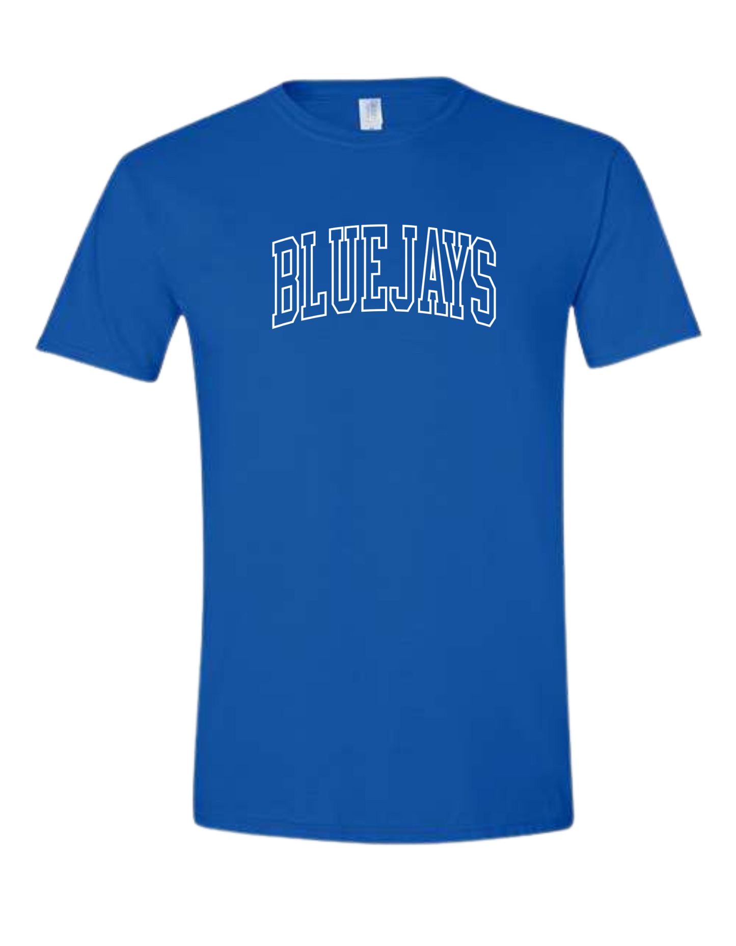 Bluejays oulined letters