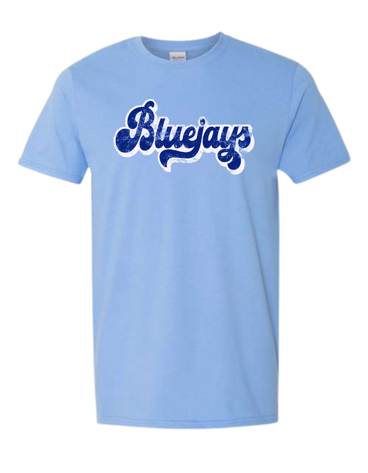 Bluejays Retro Royla Blue Design